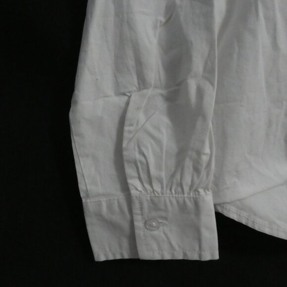 OLD NAVY | medium regular (8) | Solid White Button-Up Dress Shirt | NWT - Picture 8 of 16